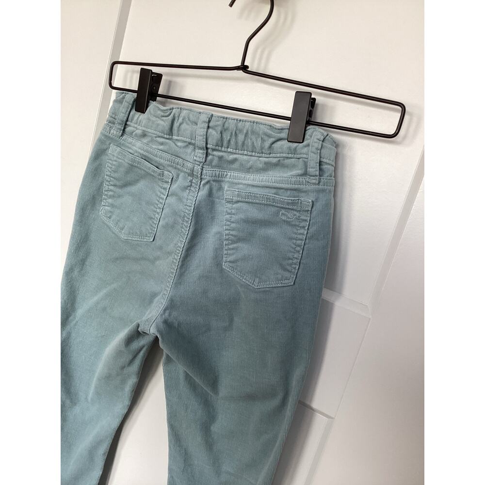Vineyard Vines Girls Corduroy Flare Pants Preppy Classic Retro Sage Blue Size 8 - Picture 6 of 12